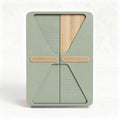 Armoire de rangement en bois et MDF vert 80 x 40 x 120cm